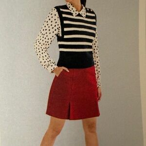 CAbi Vibrant Red Skirt